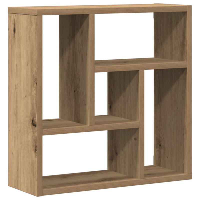 vidaXL kézműves tölgy színű szerelt fa fali polc 45 x 16 x 45 cm