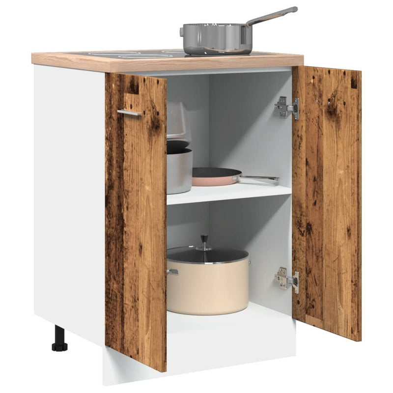 vidaXL antik fa színű szerelt fa alsószekrény 60 x 46 x 81,5 cm