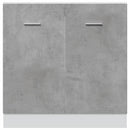 vidaXL betonszürke szerelt fa mosogató alsószekrény 80 x 46 x 81,5 cm