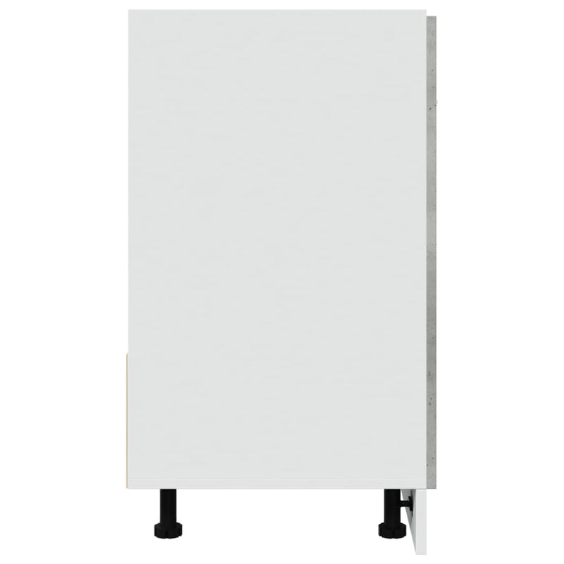 vidaXL betonszürke szerelt fa mosogató alsószekrény 80 x 46 x 81,5 cm