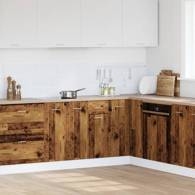 vidaXL antik fa színű szerelt fa fiókos alsószekrény 30 x 46 x 81,5 cm