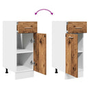 vidaXL antik fa színű szerelt fa fiókos alsószekrény 30 x 46 x 81,5 cm