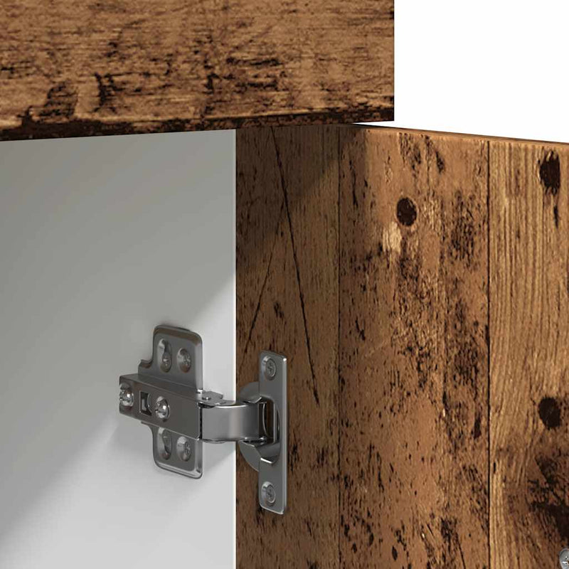 vidaXL antik fa színű szerelt fa fiókos alsószekrény 30 x 46 x 81,5 cm