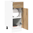 vidaXL “Lyon” kézműves tölgyszínű szerelt fa fiókos alsószekrény