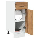 vidaXL “Lyon” kézműves tölgyszínű szerelt fa fiókos alsószekrény