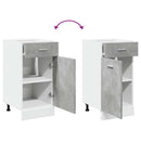 vidaXL “Lyon” betonszürke szerelt fa fiókos alsószekrény