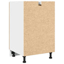 vidaXL kézműves tölgyszínű szerelt fa fiókos alsószekrény 50x46x81,5cm