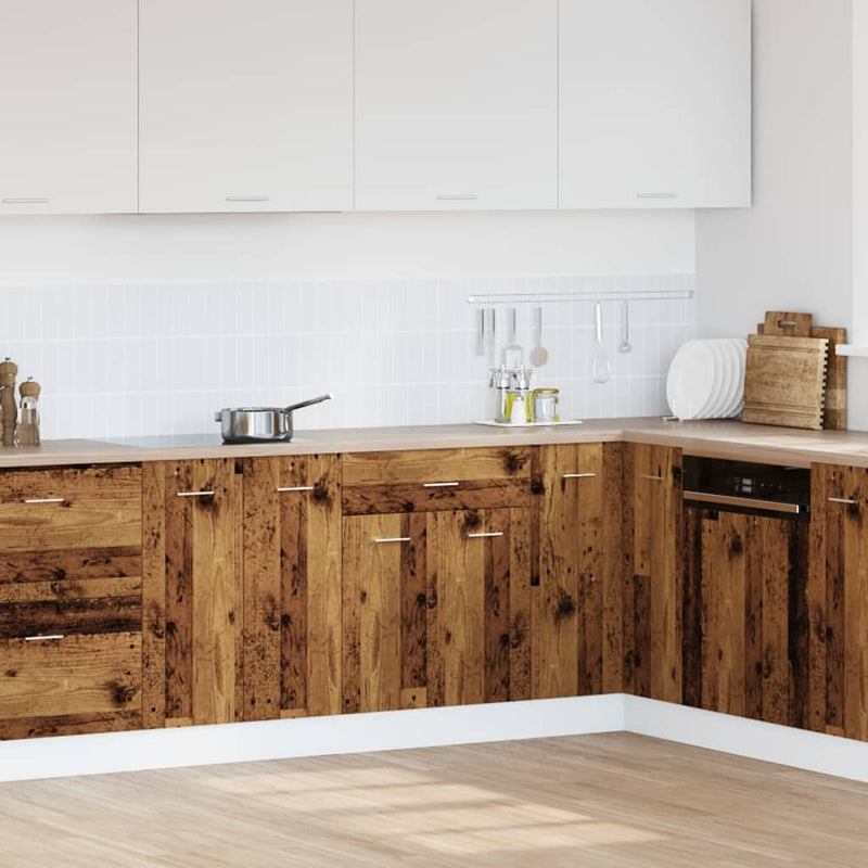 vidaXL antik fa színű szerelt fa fiókos alsószekrény 60 x 46 x 81,5 cm