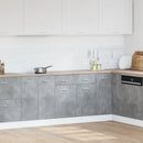 vidaXL betonszürke szerelt fa fiókos alsószekrény 80 x 46 x 81,5 cm