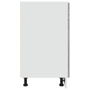 vidaXL betonszürke szerelt fa fiókos alsószekrény 80 x 46 x 81,5 cm