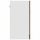 vidaXL kézműves tölgy színű szerelt fa függő üvegszekrény 40x31x60 cm