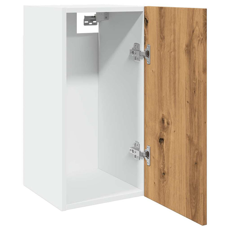 vidaXL “Lyon” kézműves tölgy színű szerelt fa függőszekrény