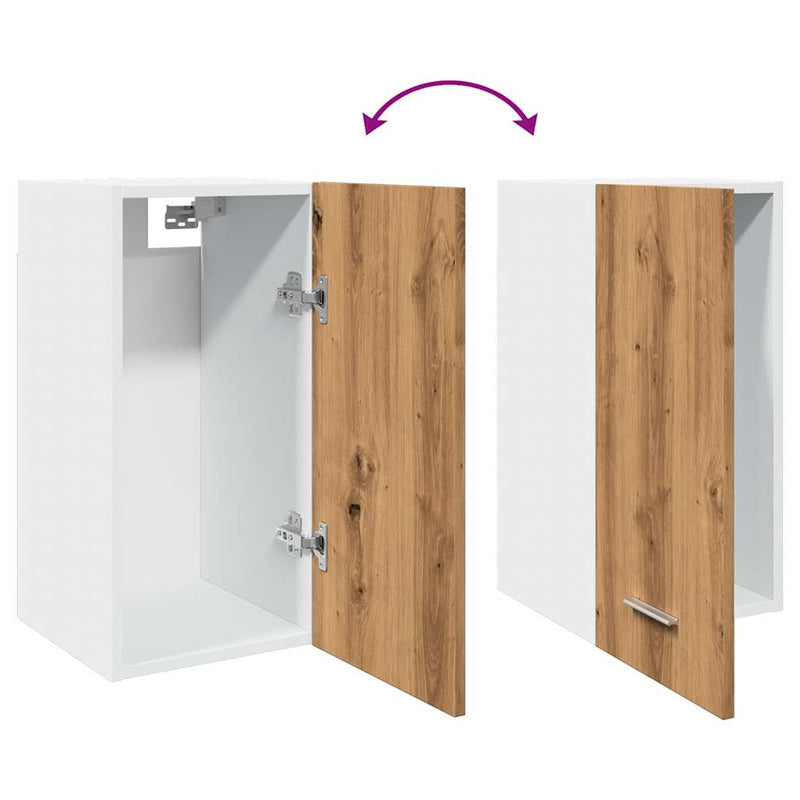 vidaXL “Lyon” kézműves tölgy színű szerelt fa függőszekrény