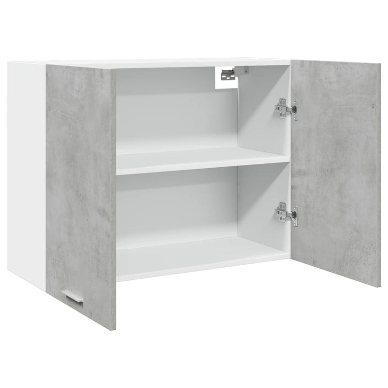 vidaXL betonszürke szerelt fa függő szekrény 80 x 31 x 60 cm
