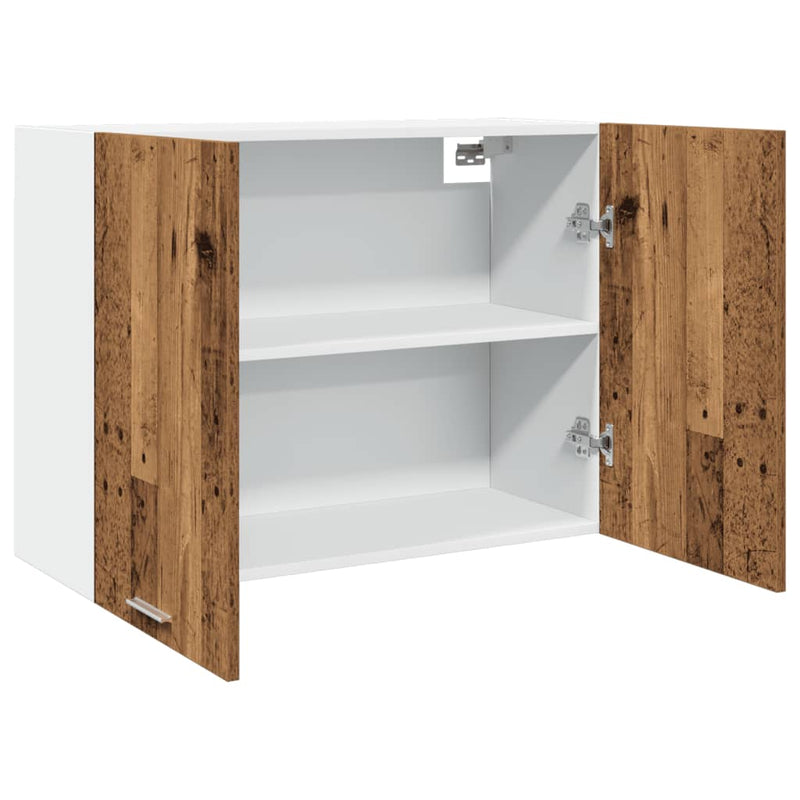 vidaXL antik fa színű szerelt fa függőszekrény 80 x 31 x 60 cm