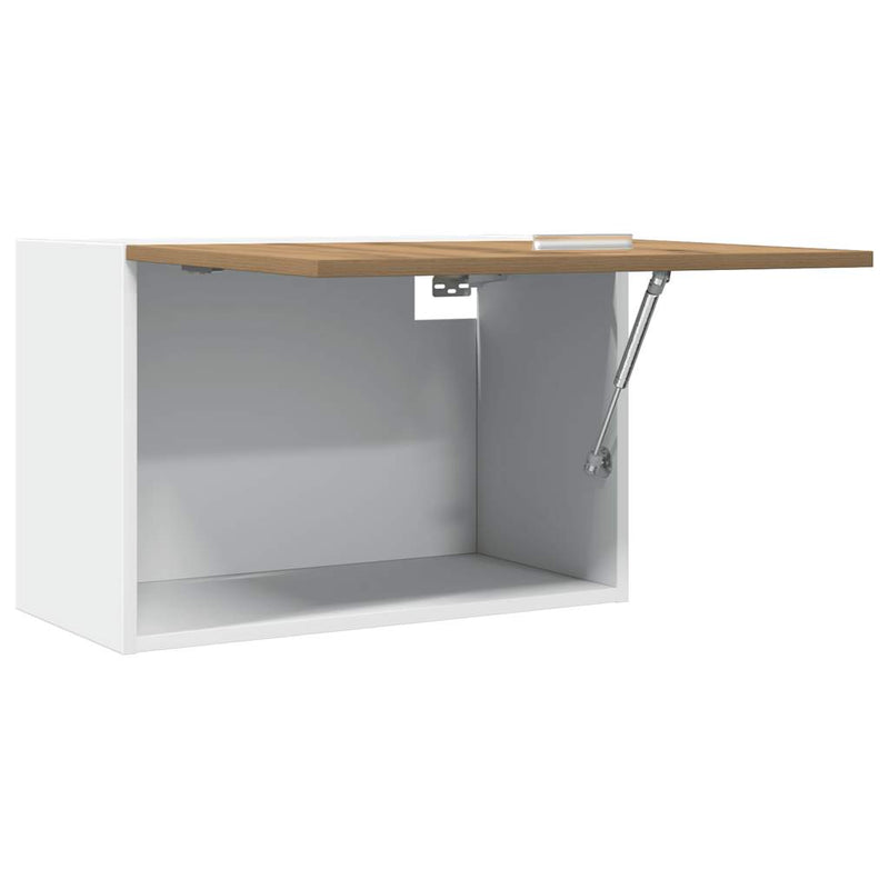 vidaXL kézműves tölgy színű szerelt fa függőszekrény 60x31x40 cm