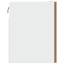 vidaXL kézműves tölgy színű szerelt fa függőszekrény 60x31x40 cm