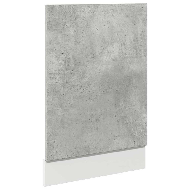 vidaXL Mosogatógép panel betonszürke 45x3x67 cm