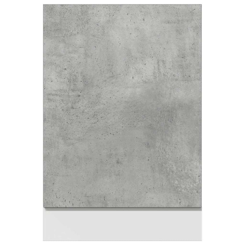 vidaXL Mosogatógép panel betonszürke 45x3x67 cm