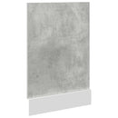 vidaXL Mosogatógép panel betonszürke 45x3x67 cm
