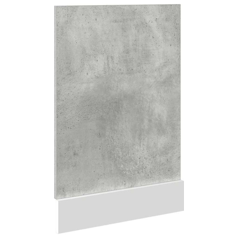 vidaXL Mosogatógép panel betonszürke 45x3x67 cm