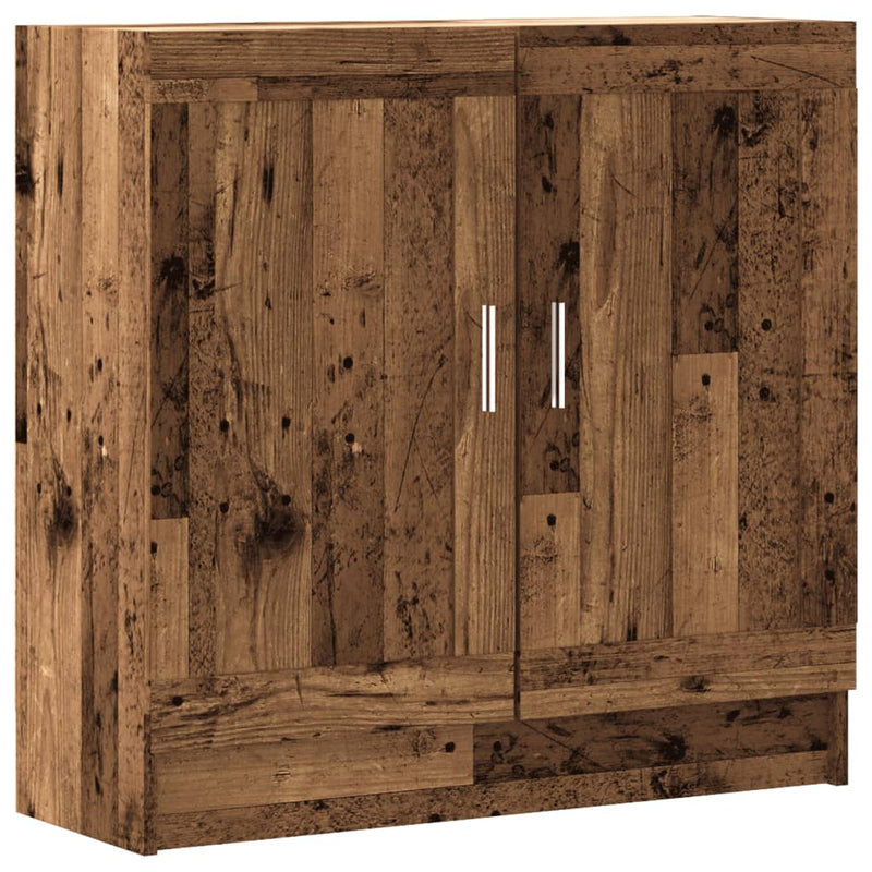 vidaXL antik fa színű szerelt fa könyvszekrény 82,5 x 30,5 x 80 cm