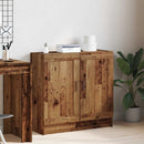 vidaXL antik fa színű szerelt fa könyvszekrény 82,5 x 30,5 x 80 cm