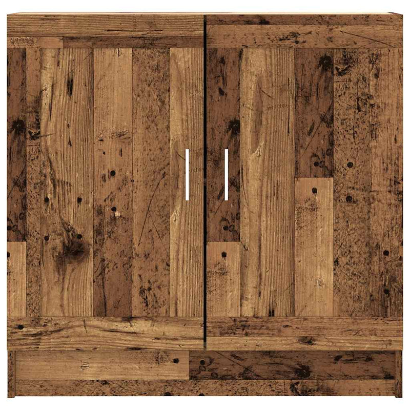 vidaXL antik fa színű szerelt fa könyvszekrény 82,5 x 30,5 x 80 cm