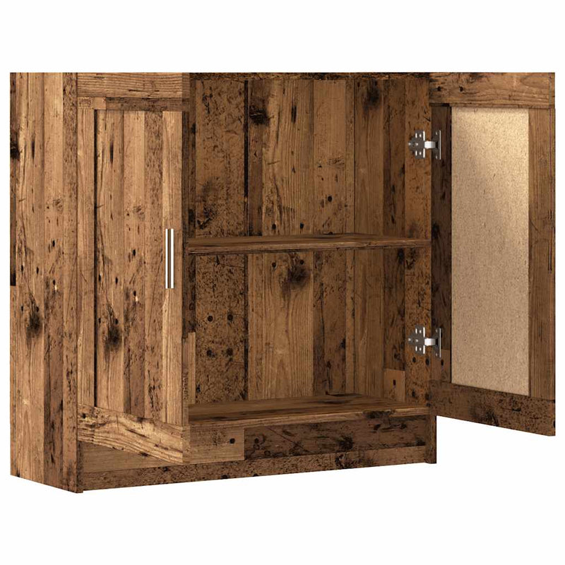 vidaXL antik fa színű szerelt fa könyvszekrény 82,5 x 30,5 x 80 cm