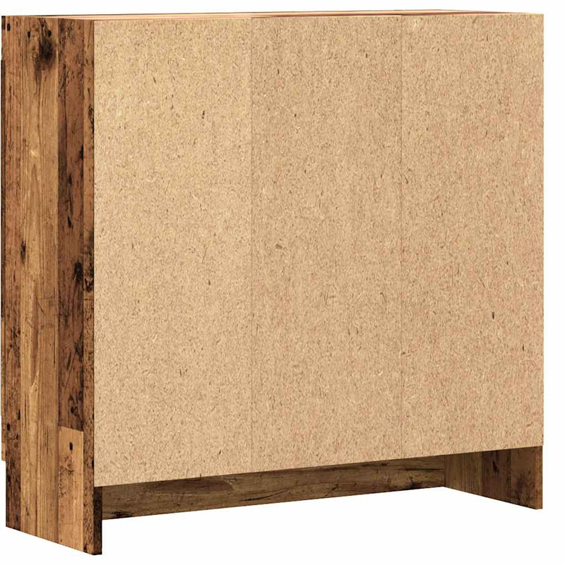 vidaXL antik fa színű szerelt fa könyvszekrény 82,5 x 30,5 x 80 cm