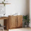 vidaXL kézműves tölgy színű szerelt fa könyvszekrény 82,5x30,5x80 cm