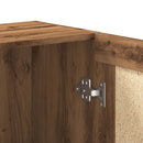 vidaXL kézműves tölgy színű szerelt fa könyvszekrény 82,5x30,5x80 cm