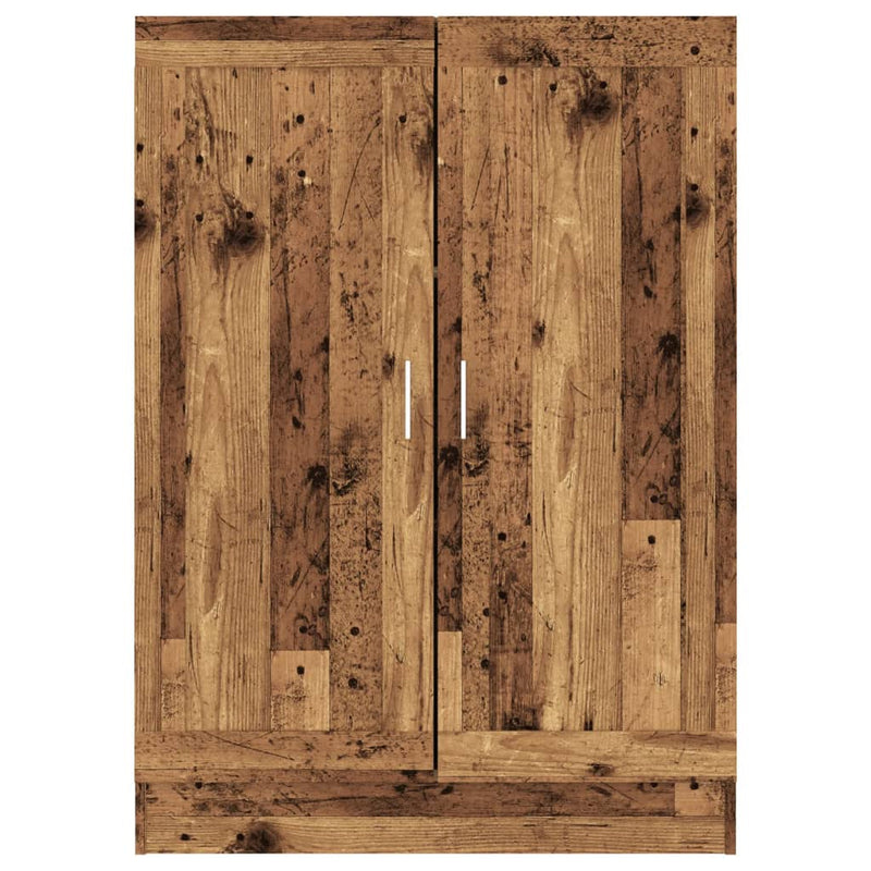 vidaXL antik fa színű szerelt fa könyvszekrény 82,5 x 30,5 x 115 cm