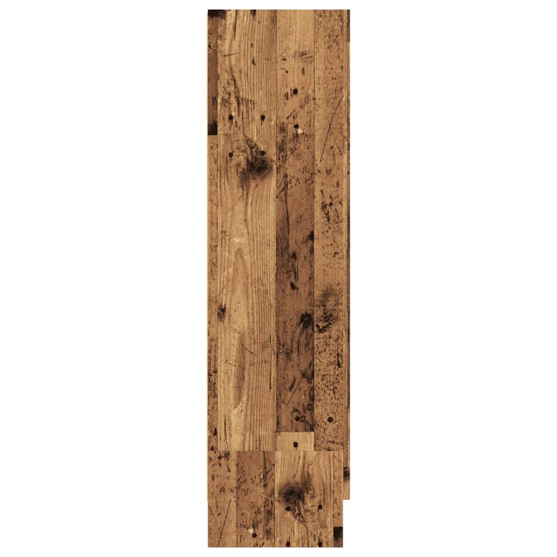 vidaXL antik fa színű szerelt fa könyvszekrény 82,5 x 30,5 x 115 cm