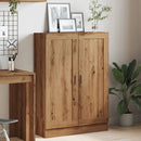 vidaXL kézműves tölgy színű szerelt fa könyvszekrény 82,5x30,5x115 cm