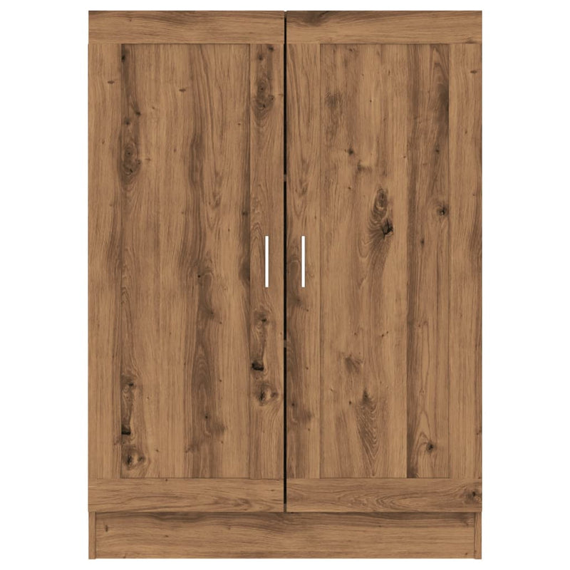 vidaXL kézműves tölgy színű szerelt fa könyvszekrény 82,5x30,5x115 cm