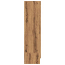 vidaXL kézműves tölgy színű szerelt fa könyvszekrény 82,5x30,5x115 cm