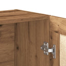 vidaXL kézműves tölgy színű szerelt fa könyvszekrény 82,5x30,5x115 cm