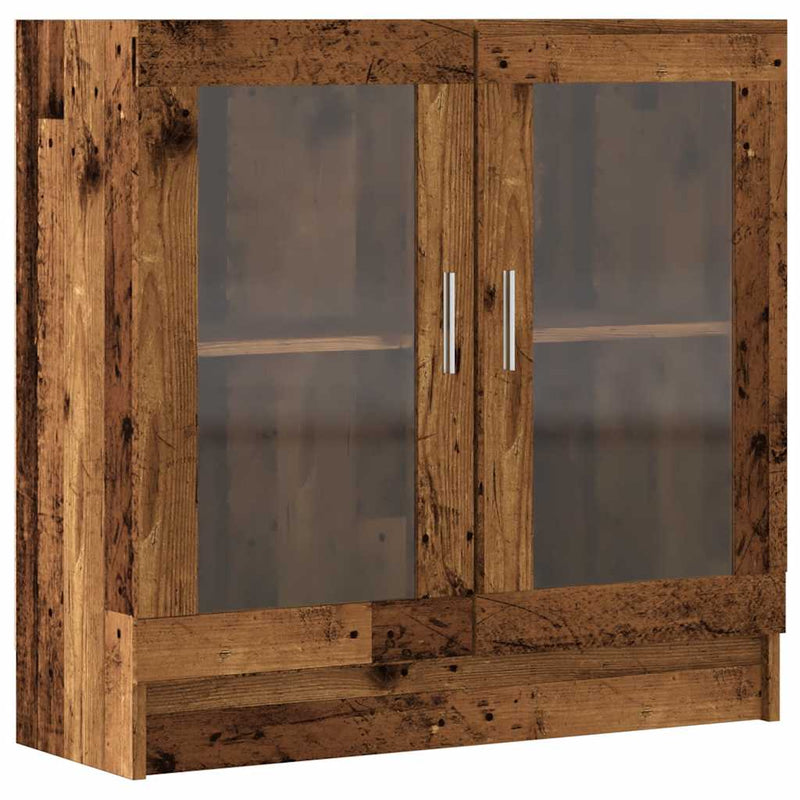 vidaXL antik fa színű szerelt fa könyvszekrény 82,5 x 30,5 x 80 cm