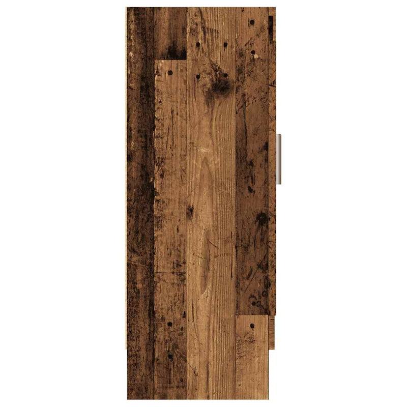 vidaXL antik fa színű szerelt fa könyvszekrény 82,5 x 30,5 x 80 cm