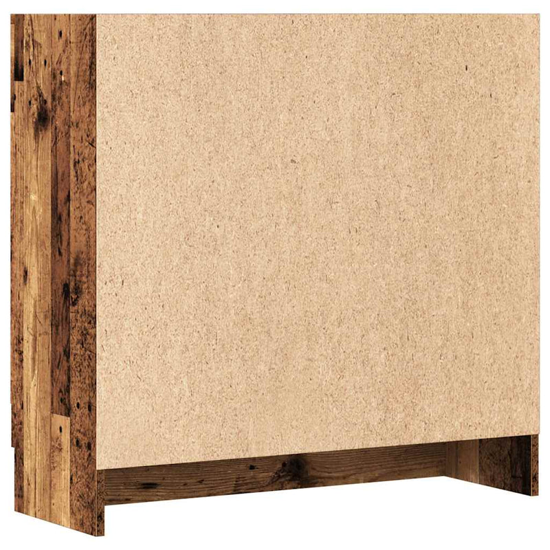vidaXL antik fa színű szerelt fa könyvszekrény 82,5 x 30,5 x 80 cm