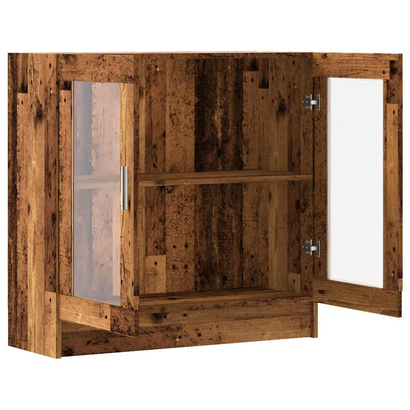vidaXL antik fa színű szerelt fa könyvszekrény 82,5 x 30,5 x 80 cm