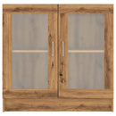 vidaXL kézműves tölgy színű szerelt fa könyvszekrény 82,5x30,5x80 cm