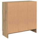 vidaXL kézműves tölgy színű szerelt fa könyvszekrény 82,5x30,5x80 cm