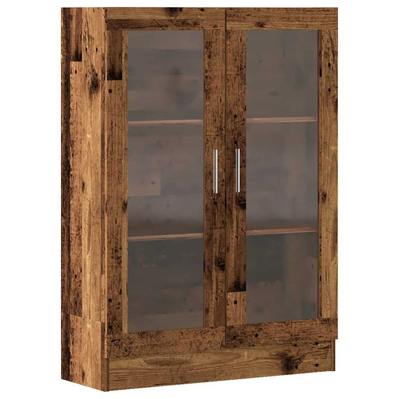 vidaXL antik fa színű szerelt fa könyvszekrény 82,5 x 30,5 x 115 cm