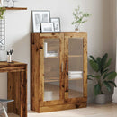 vidaXL antik fa színű szerelt fa könyvszekrény 82,5 x 30,5 x 115 cm