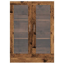 vidaXL antik fa színű szerelt fa könyvszekrény 82,5 x 30,5 x 115 cm