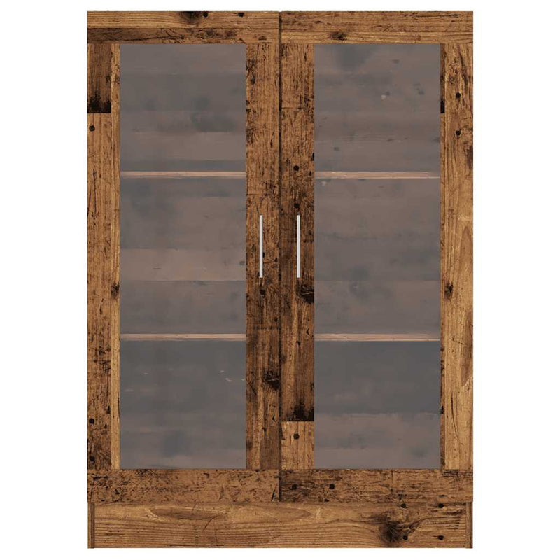 vidaXL antik fa színű szerelt fa könyvszekrény 82,5 x 30,5 x 115 cm