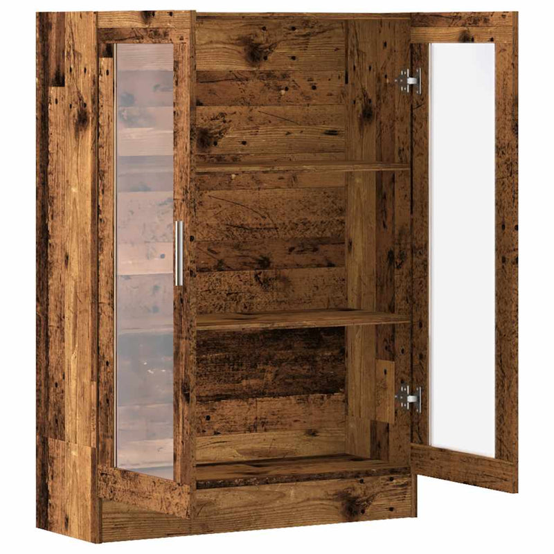 vidaXL antik fa színű szerelt fa könyvszekrény 82,5 x 30,5 x 115 cm