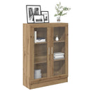 vidaXL kézműves tölgy színű szerelt fa könyvszekrény 82,5x30,5x115 cm